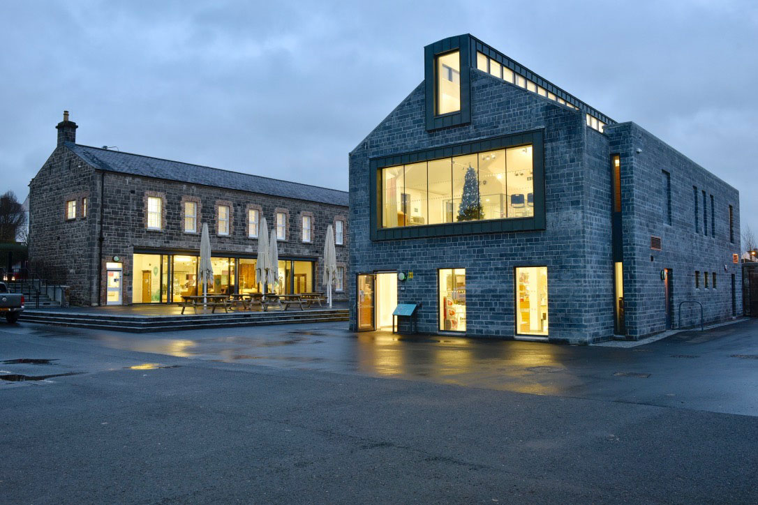 Fermanagh Heritage centre at dusk